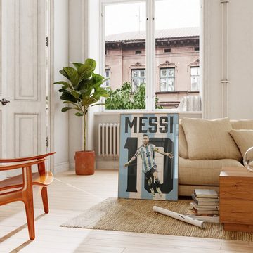 JUSTGOODMOOD Poster ® Lionel Messi 10 Argentinien· Fußball · ohne Rahmen