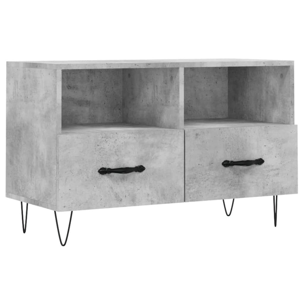 vidaXL TV-Schrank TV-Schrank Betongrau 80x36x50 cm Spanplatte günstig online kaufen