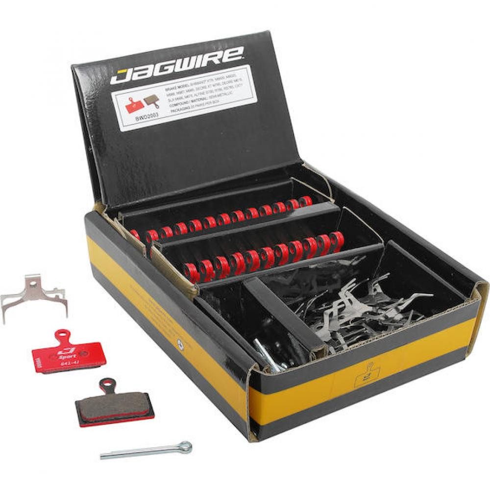 Jagwire Scheibenbremse Jagwire Disc Sport Semi-Metallic Bremsbeläge Rot - Zuverlässige Bremsl