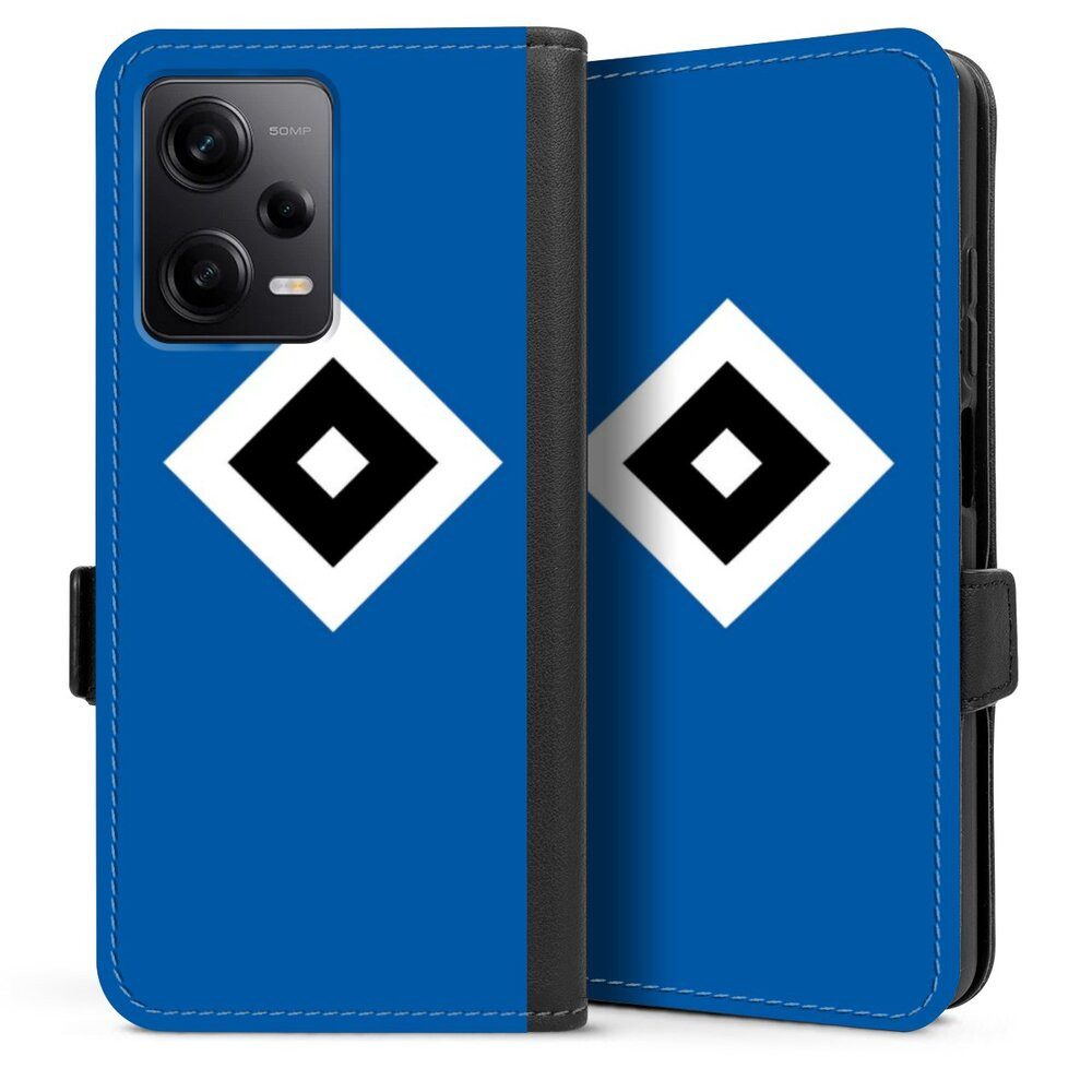 DeinDesign Handyhülle HSV Logo Hamburger SV HSV Blau, Xiaomi Redmi Note 12 Pro 5G Hülle Handy Flip Case Wallet Cover