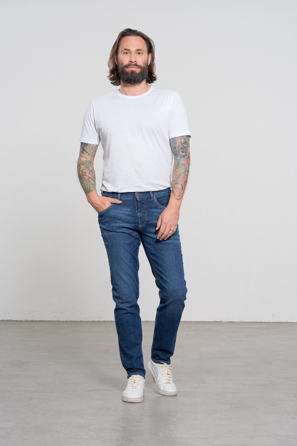 Feuervogl 5-Pocket-Jeans fv-Fi:nn, Medium Waist, Slim Fit, Herrenjeans 5-Pocket-Style