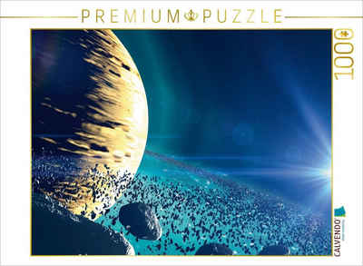 CALVENDO Puzzle CALVENDO Puzzle Saturnähnlicher Planet 1000 Teile Lege-Größe 64 x 48 cm Foto-Puzzle Bild von cglightNingART, 1000 Puzzleteile