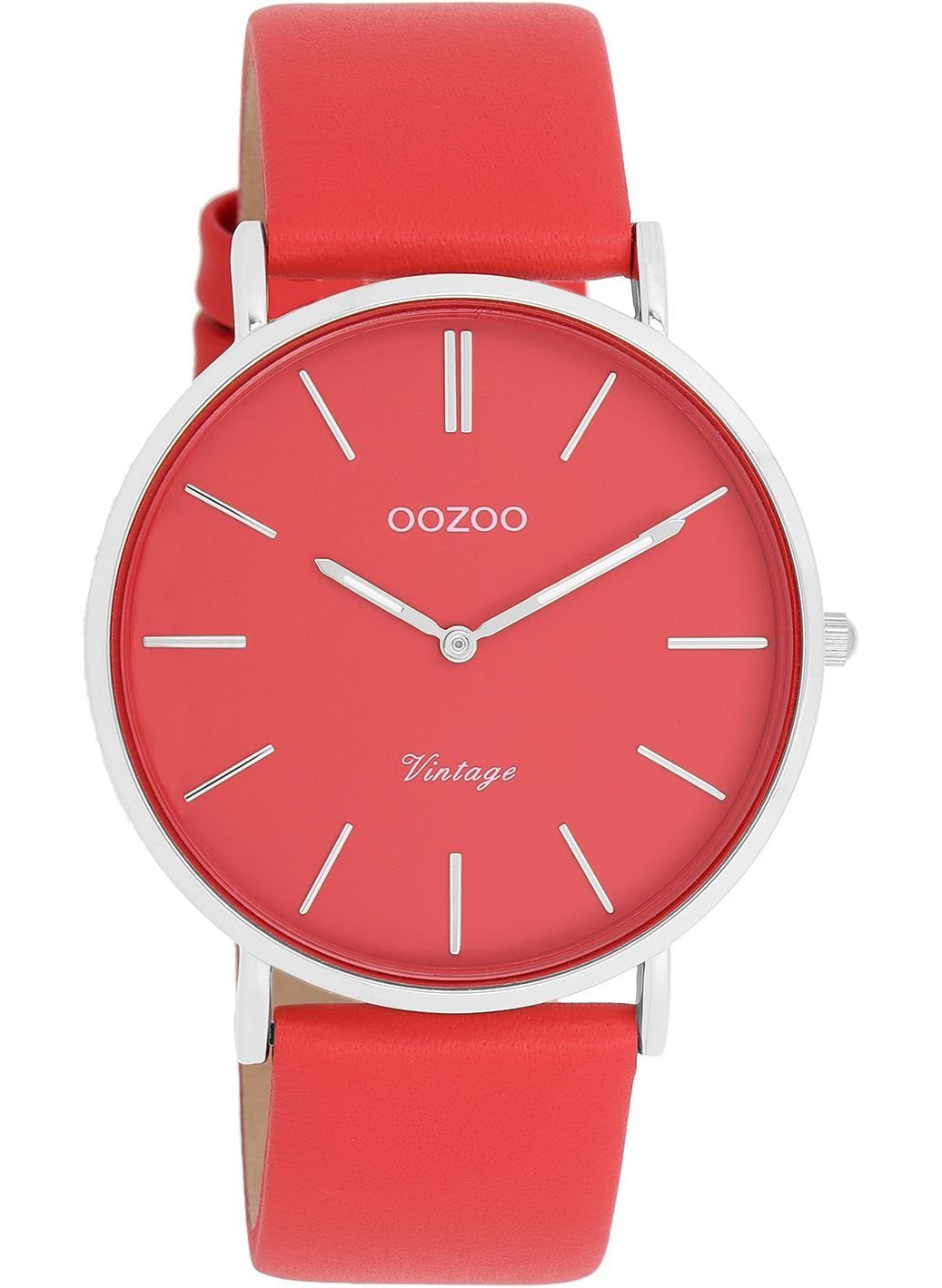 OOZOO Quarzuhr Vintage Damenuhr C20324 Rot günstig online kaufen