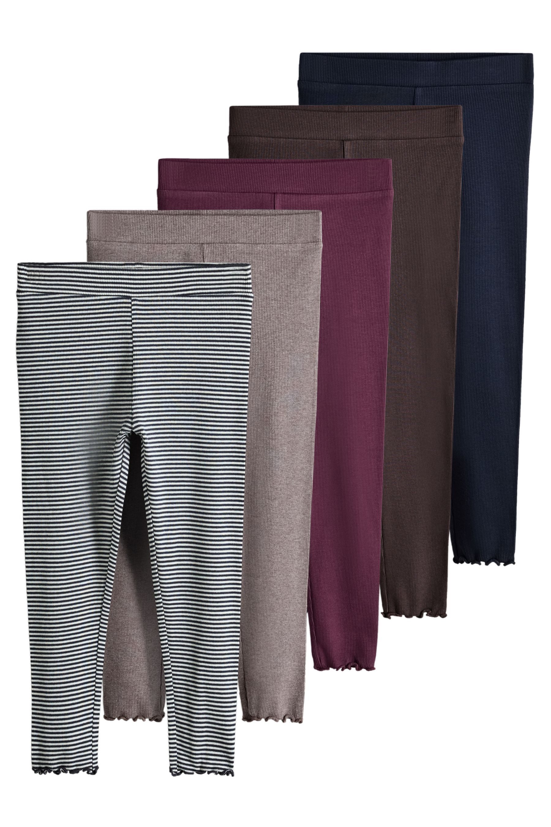 The Set Leggings The Set Leggings aus geripptem Jersey, 5er-Pack (5-tlg)