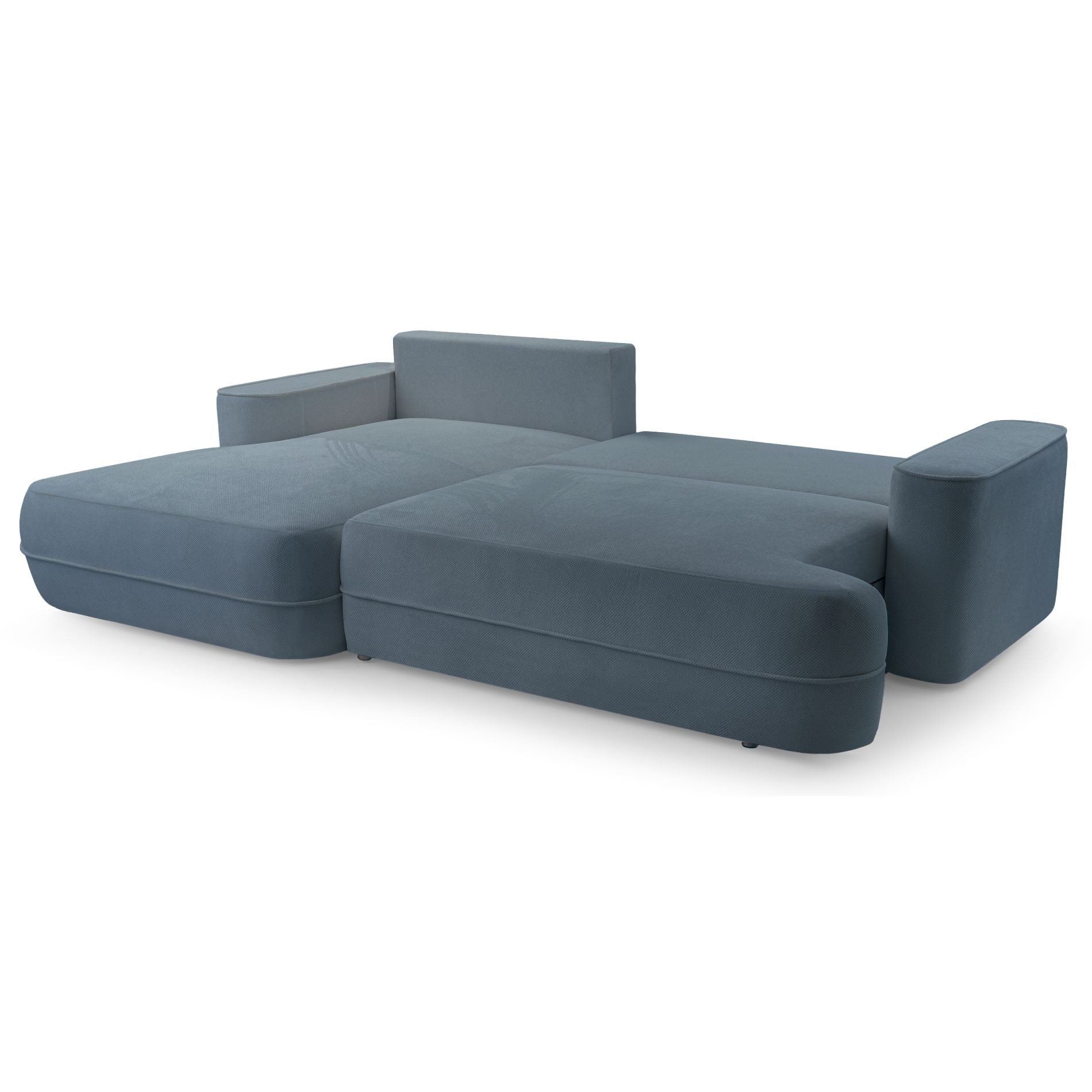 Selsey Ecksofa FUERRO, Ecksofa mit Ottomane, Webstoff, Schlaffunktion und Bettkasten