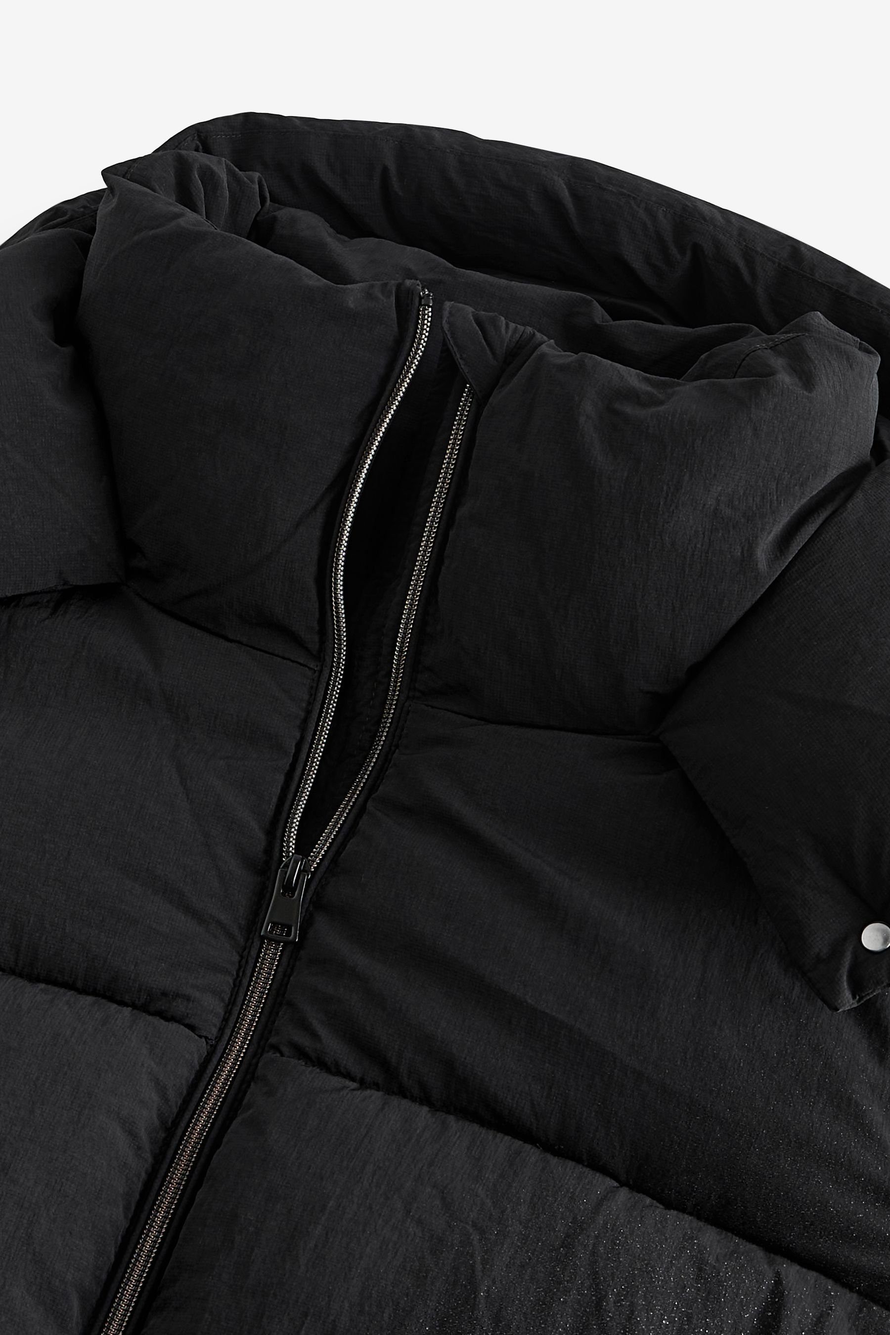 Next Steppjacke Steppmantel mit Kapuze (1-St)