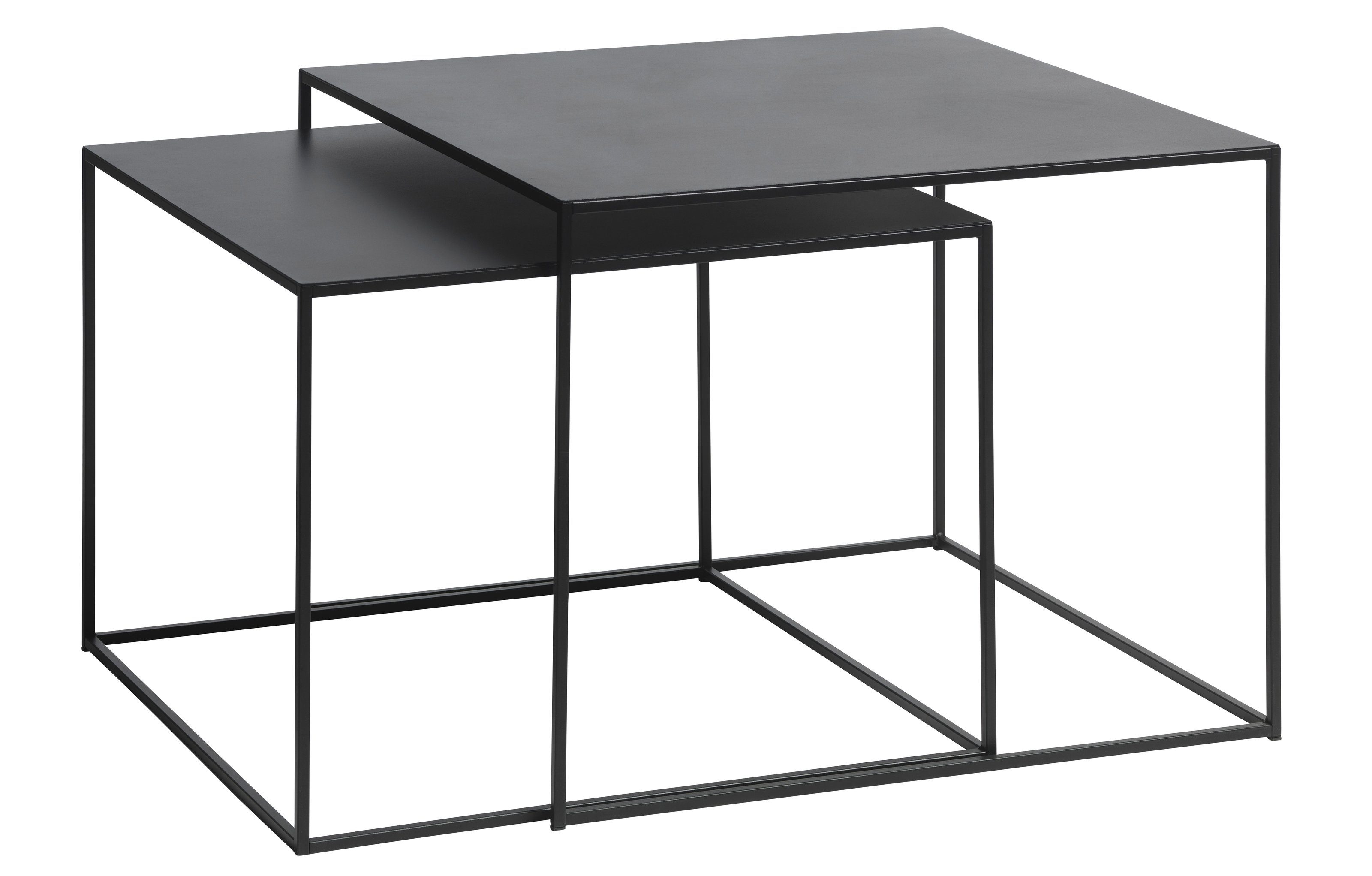 schwarz Beistelltisch (B/H/T: aus in cm), möbelando PEBBLE 65x50x65 Metall