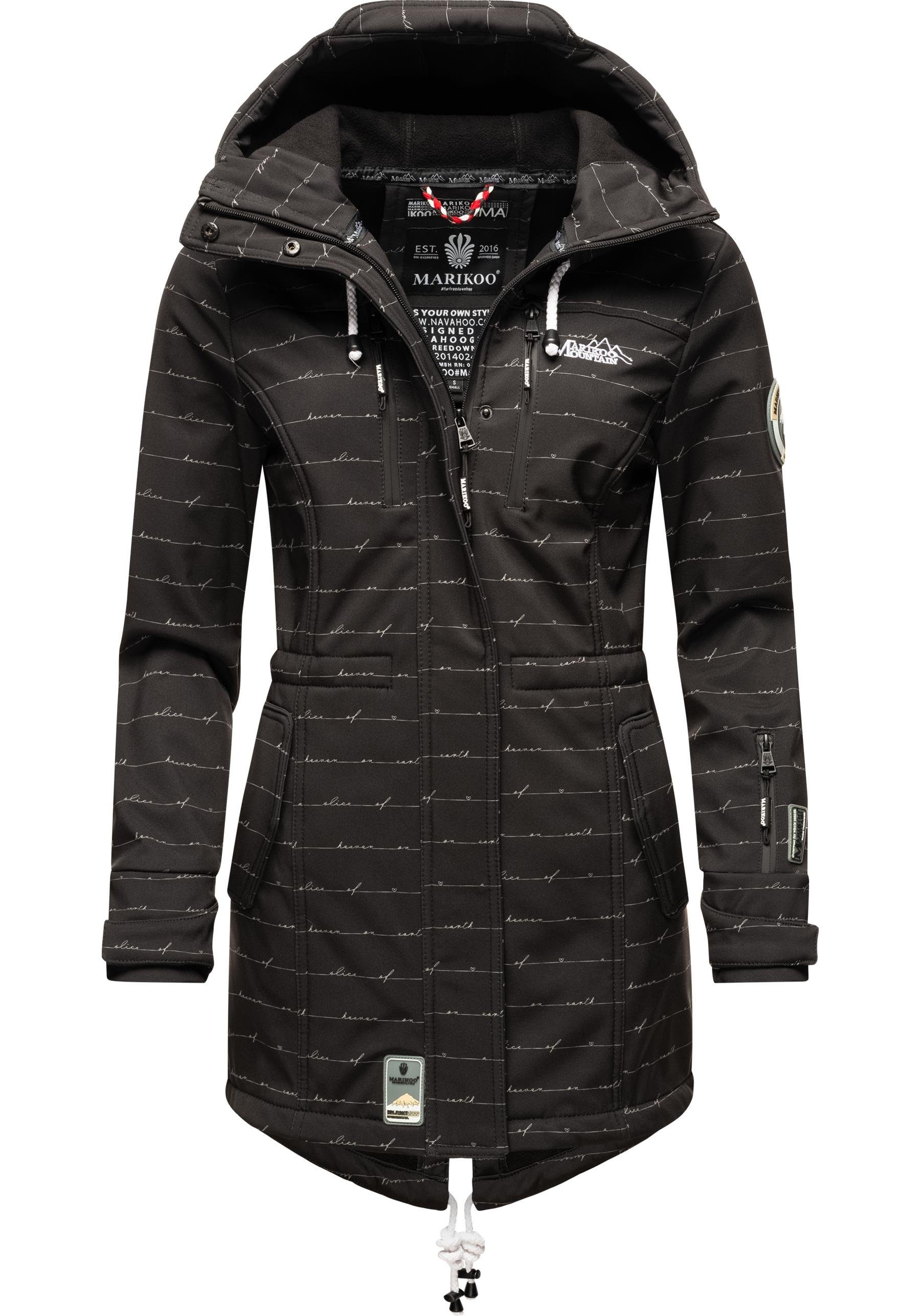 Marikoo Funktionsmantel "Zimtzicke" Wasserdichter Softshell Parka mit Kapuz günstig online kaufen