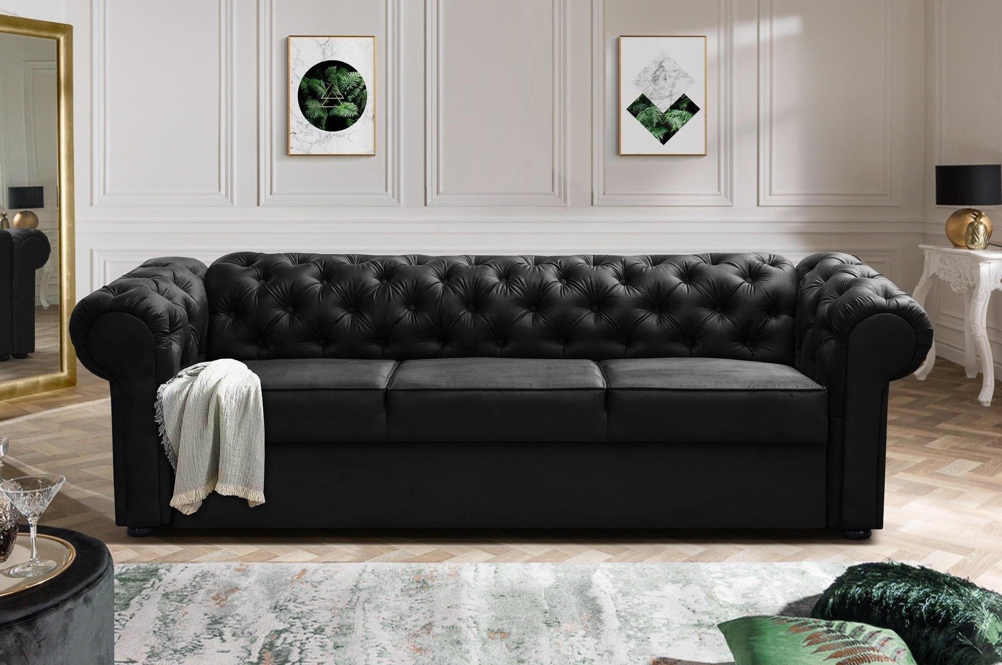 MOEBLO Chesterfield-Sofa Sofa AVIA, Couch Polstermöbel günstig online kaufen