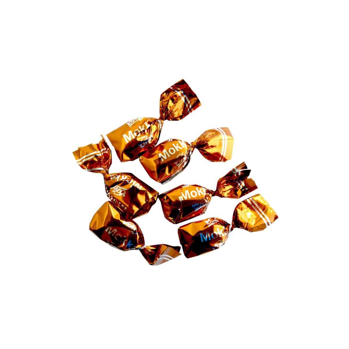 Edel Süßigkeit, Edel Milch und Mokka Bonbons mit feinster Füllung gewickelt 100g