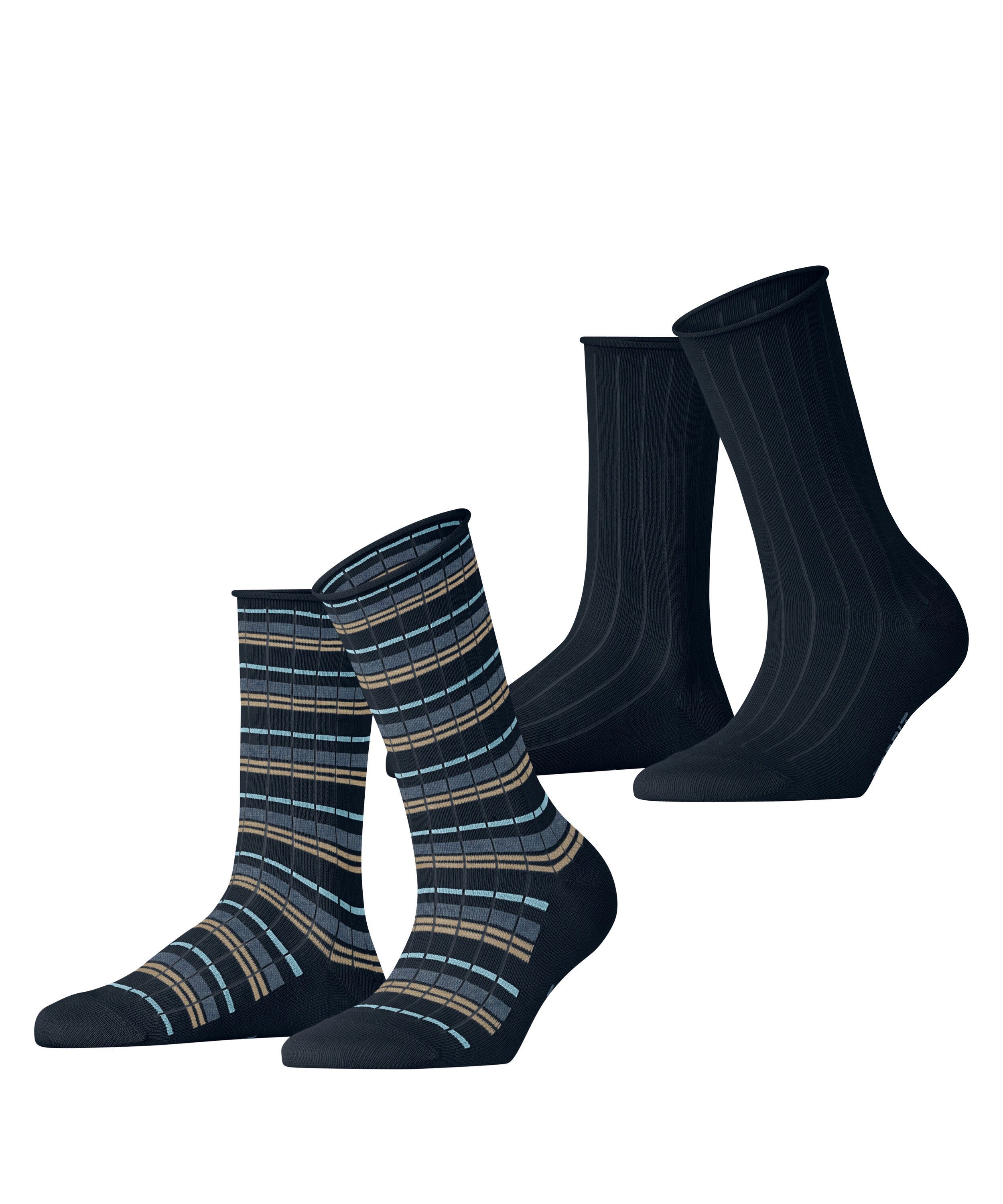 Esprit Socken Esprit Metro Lines 2-Pack Damen (2-Paar)