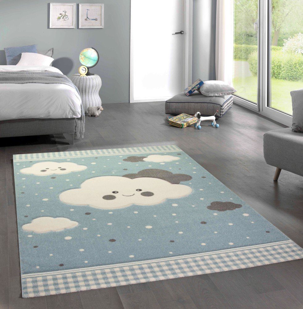 Carpetia Kinderteppich Teppich Kinderzimmer Kinderteppich Wolken günstig online kaufen