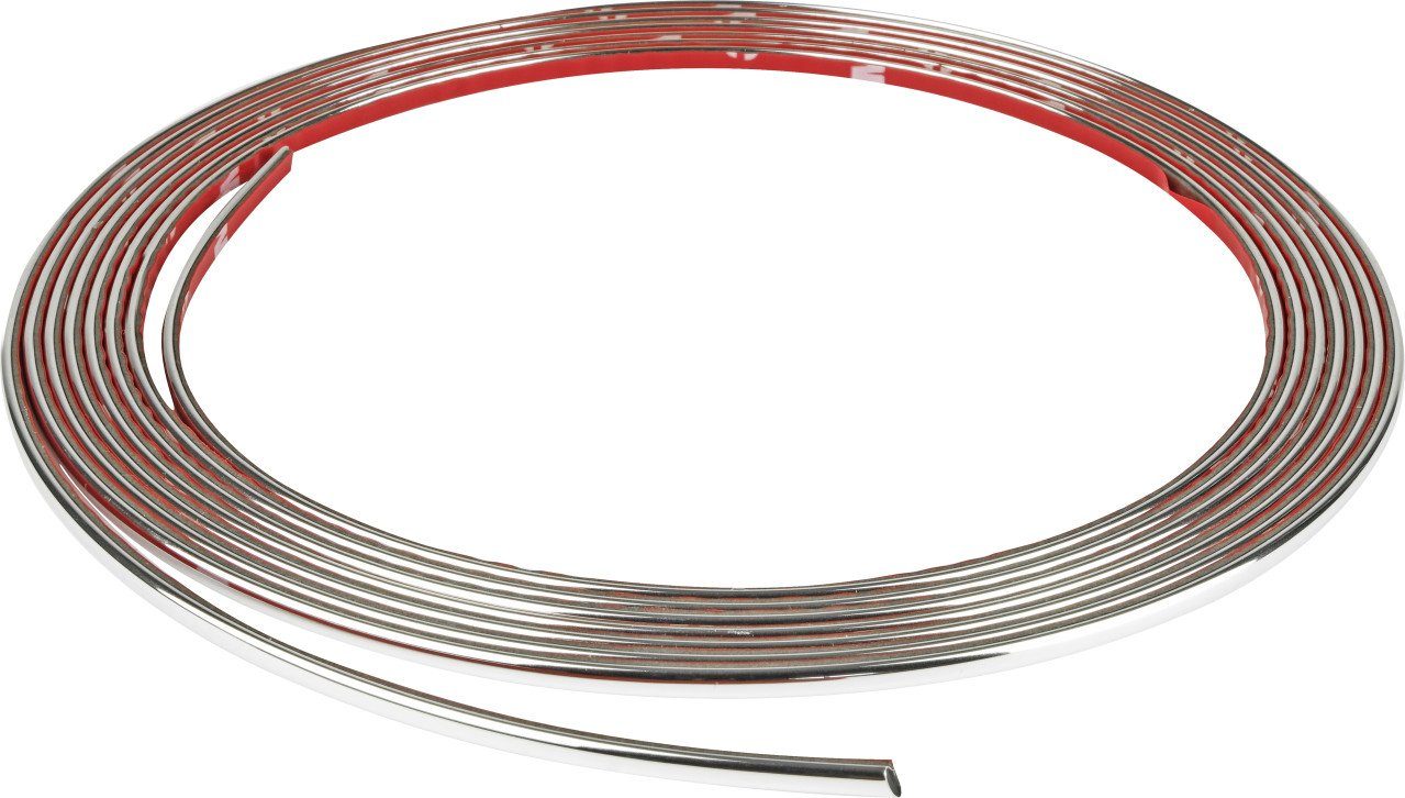 EUFAB Metallschild EUFAB Zierleiste universal Chrom 3,65m x 3,5mm