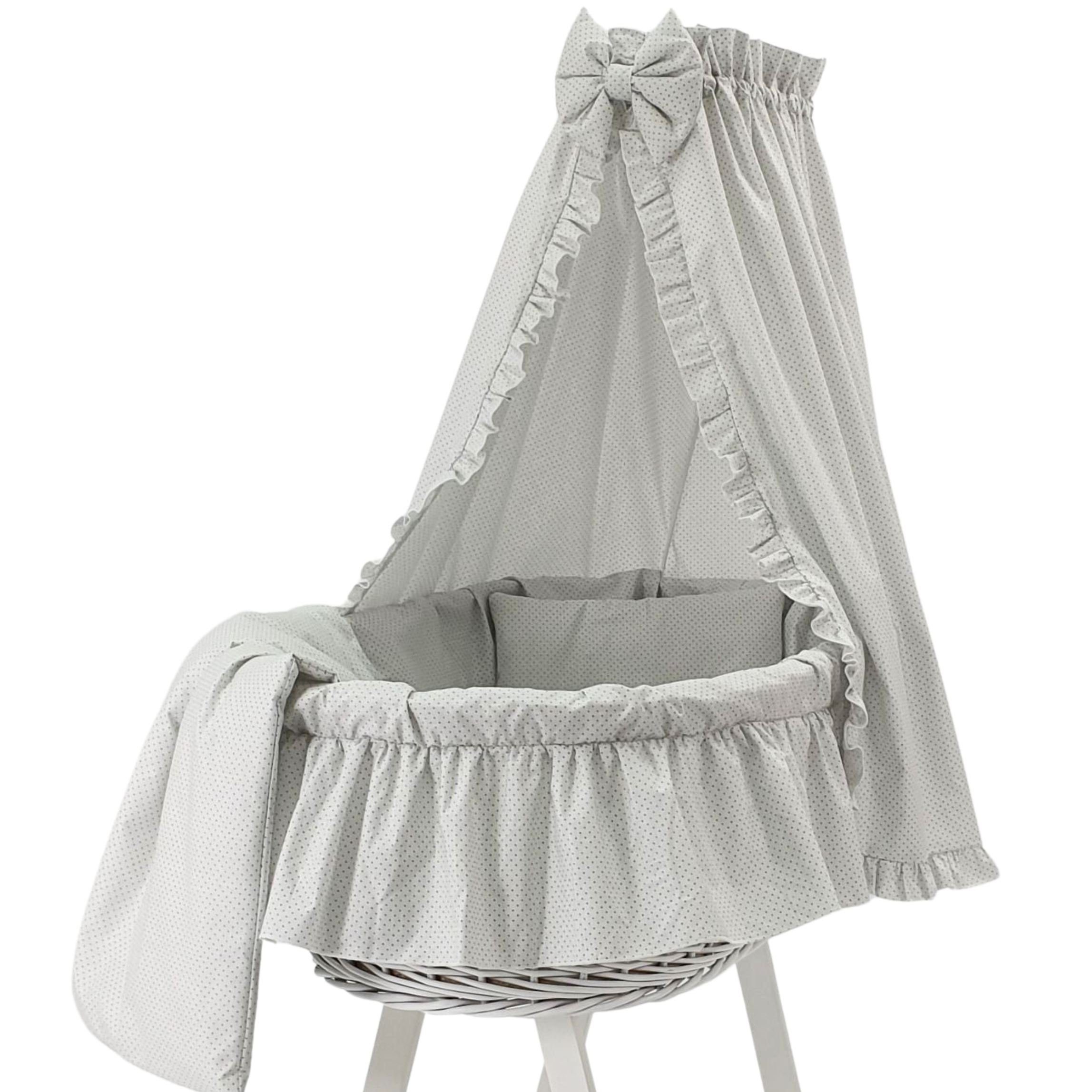 Babymajawelt Babybettbezug Ersatz Bett Set für Stubenwagen ver. Designs, Stoff Ausstattung, (5 St), Limited, Luftig Leicht, Allergiker geeignet, Fabelhaft - Made in EU