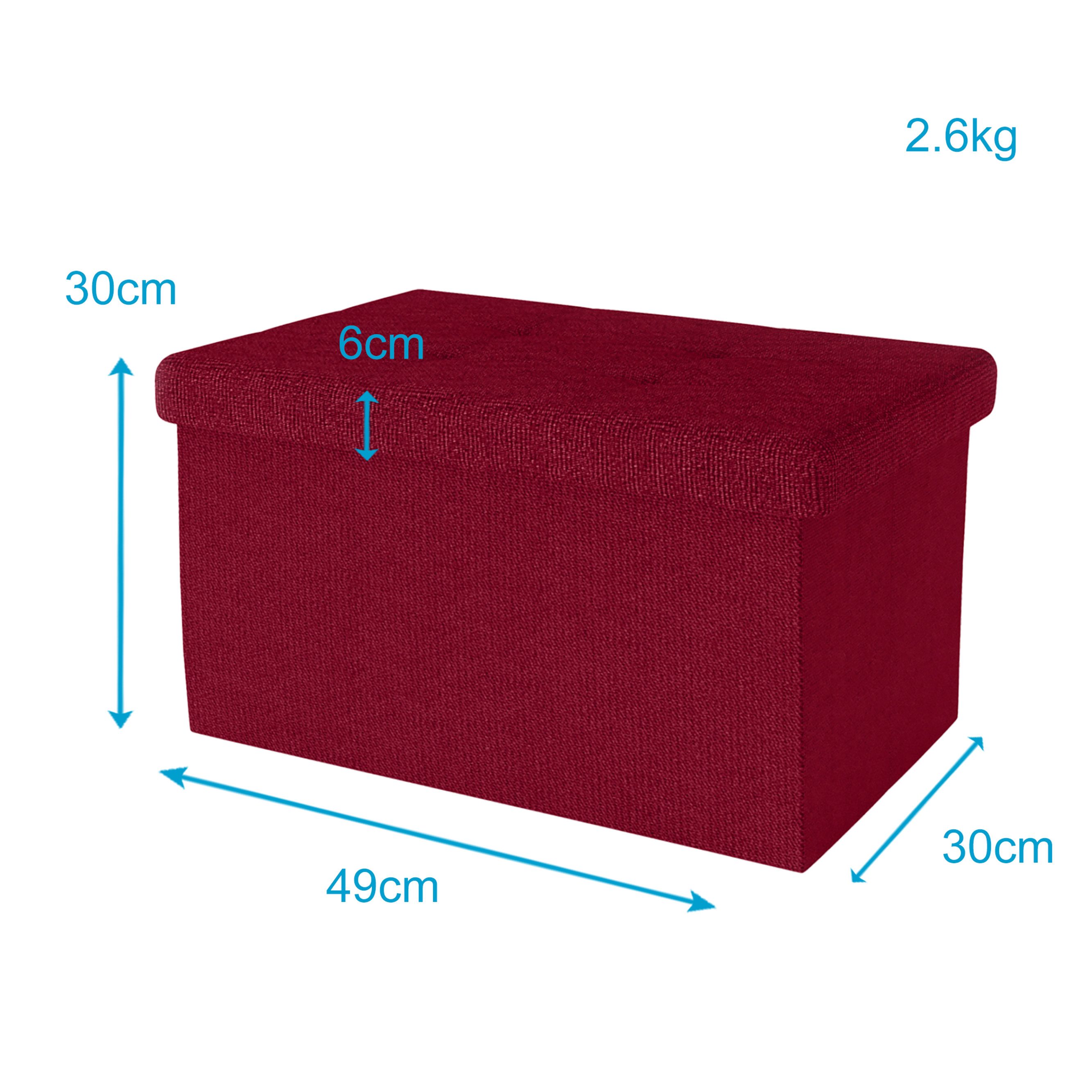 Intirilife Sitzhocker (Sitzwürfel mit Stauraum 49x30x30 günstig online kaufen