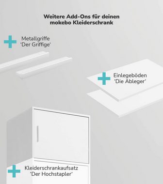 mokebo Schranktür Die Verspiegelte (Einzeln), Spiegeltür für Kleiderschrank bzw. Schrank 'Der Grenzenlose'