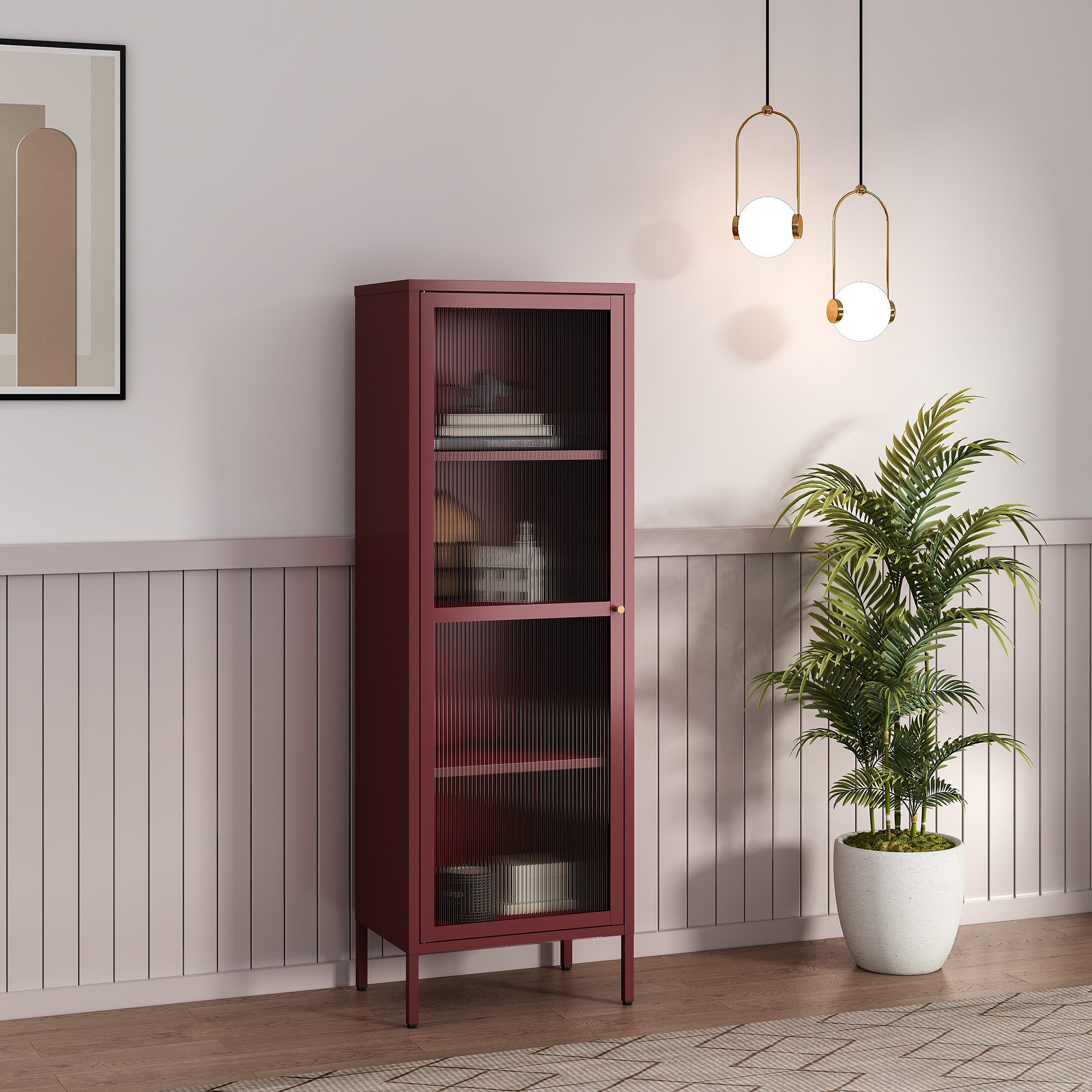 en.casa Vitrine »Säkylä« mit 1 Tür günstig online kaufen