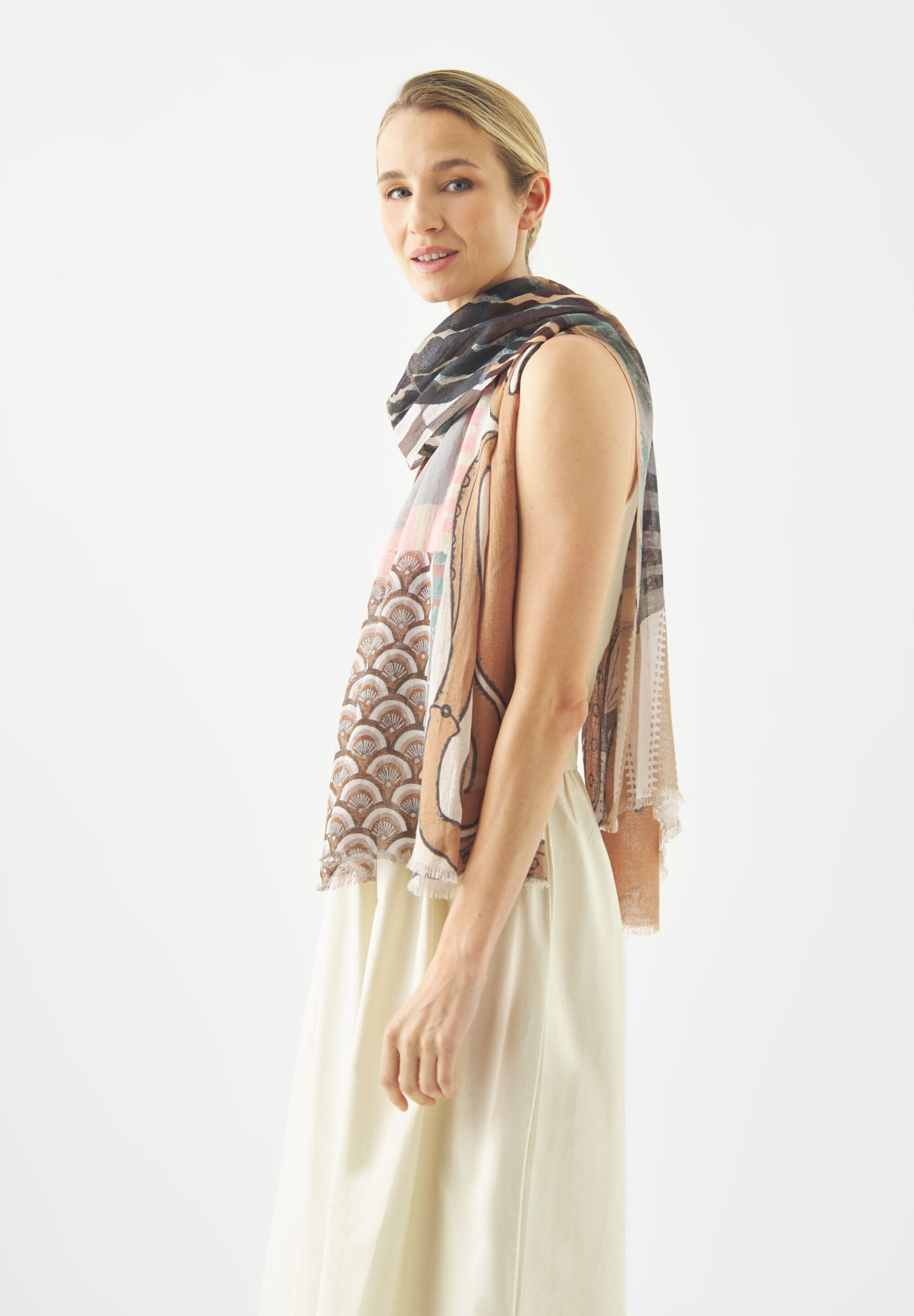 Codello Modeschal, (1-St), Leinen-Optik