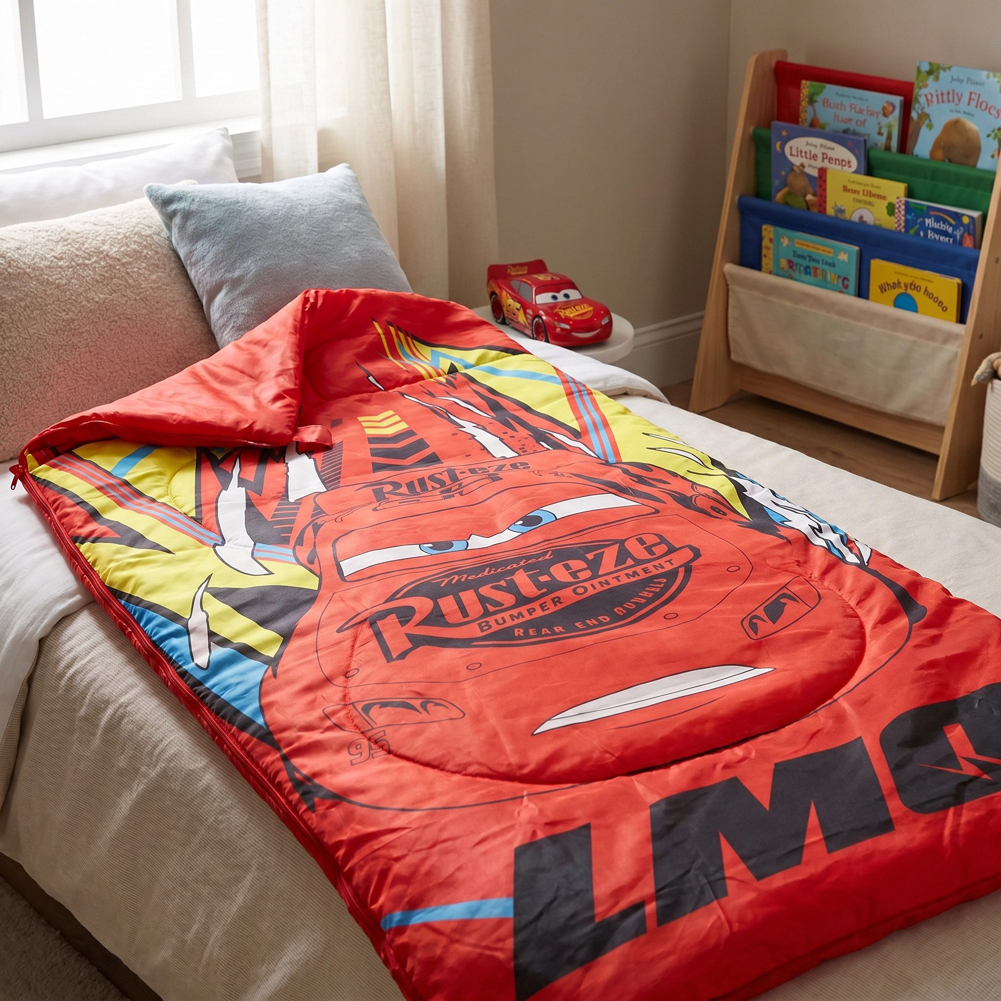 Disney Kinderschlafsack Disney Cars Lighning McQueen Kinder Schlafsack 70x140 cm