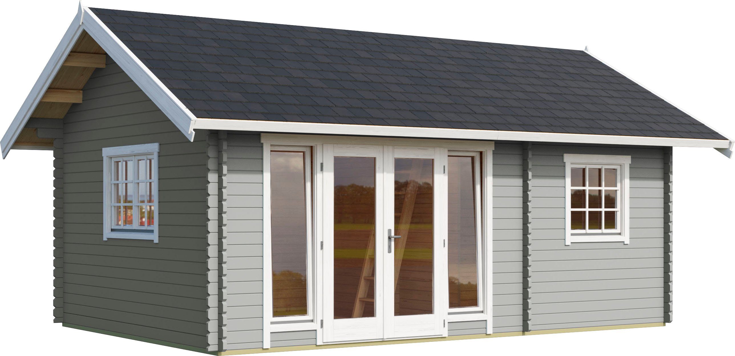 LASITA MAJA Gartenhaus CAROLINE, BxT: 675x490 cm, (Set, inkl. Fußbodenbretter zum Verlegen)