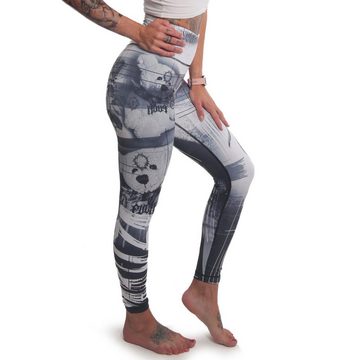 YAKUZA Leggings Diffuse mit mittelhohem Bund und integrierter Einschubtasche