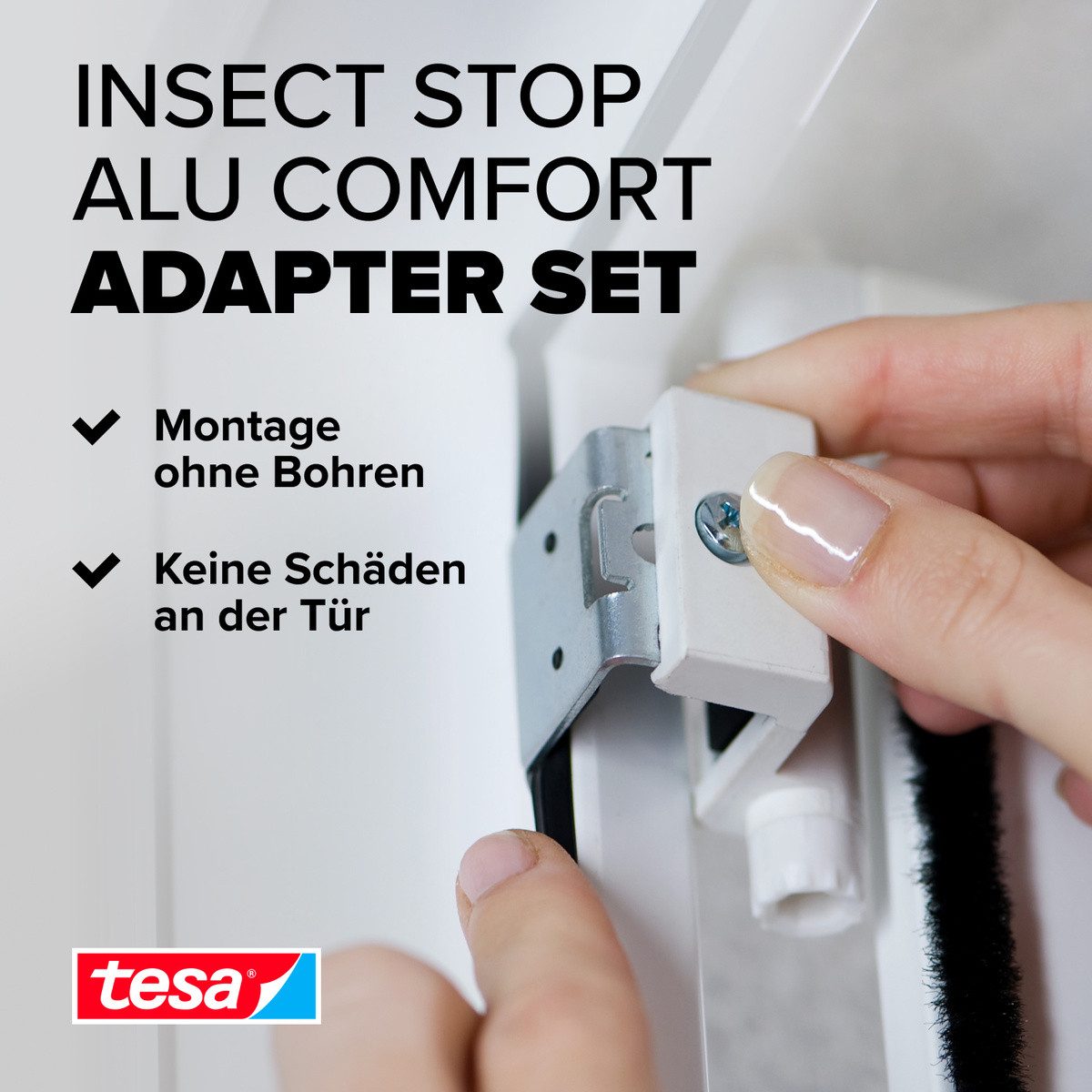 tesa Insektenschutz-Tür Insect Stop Falt Adapter für ALU Comfort Fliegengit günstig online kaufen