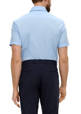 s.Oliver BLACK LABEL Kurzarmhemd Hemd aus Baumwollstretch