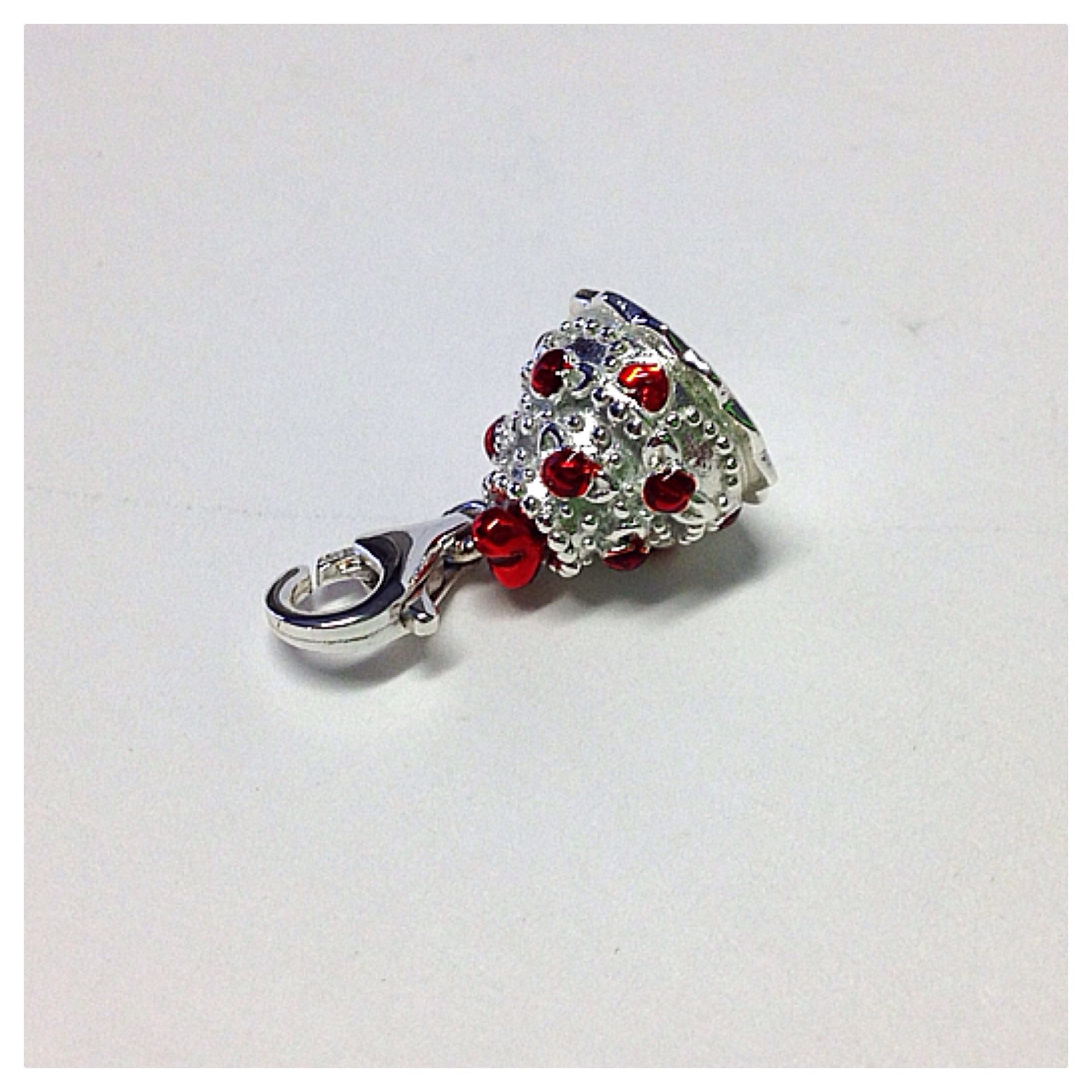 Edelschmiede925 Charm-Einhänger Charm Anhänger 925 Silber romanti. Hochzeitstorte