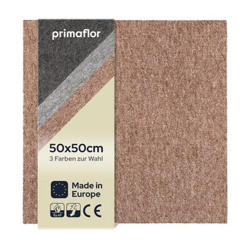 Teppichfliese ASTRA 4er Set Schlinge - 3 Farben - - 50x50cm - selbstliegend, Primaflor-Ideen in Textil, Quadratisch, Höhe: 5 mm