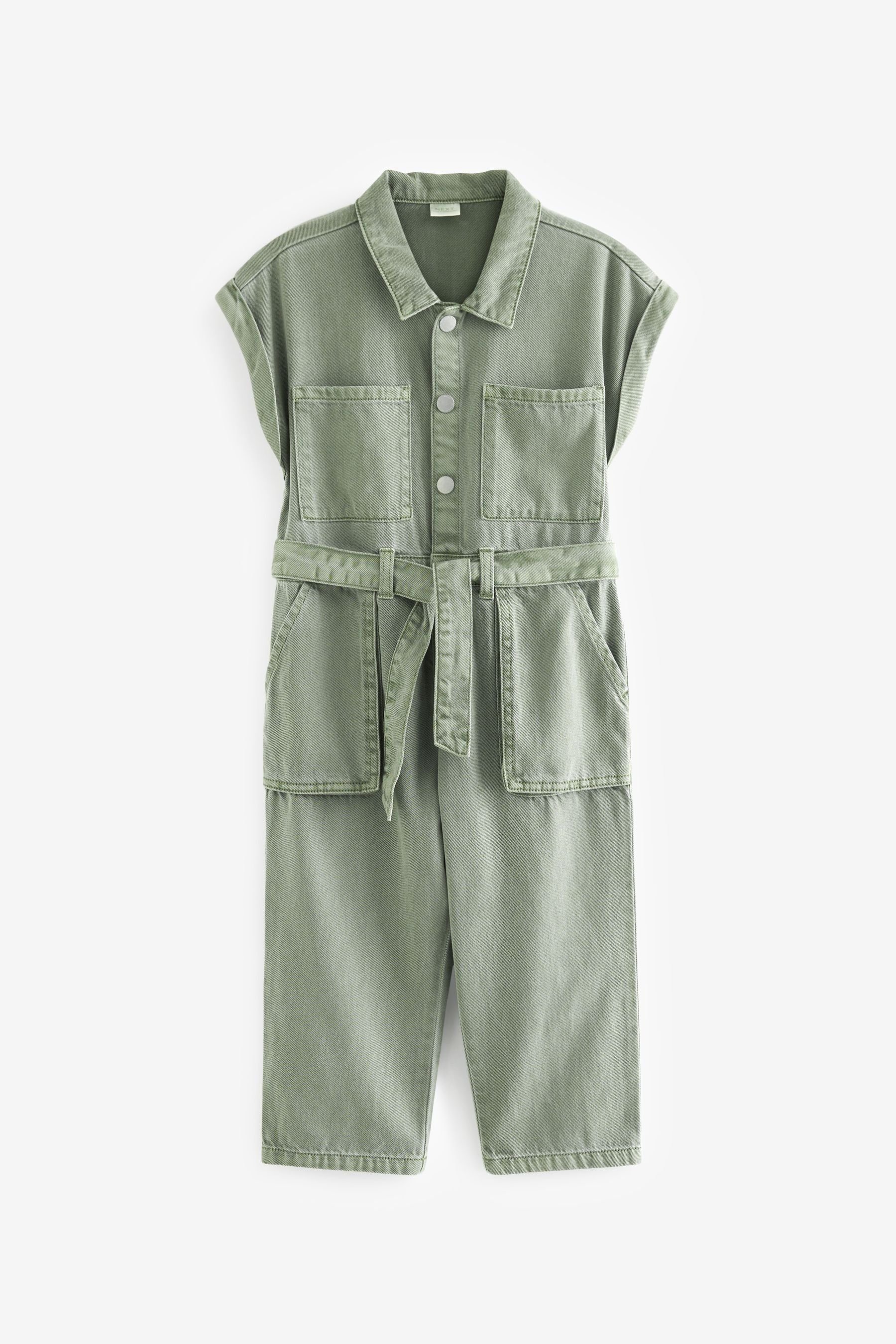 Next (1-tlg) Green Jumpsuit Overall Khaki