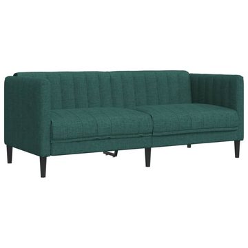 vidaXL Sofa Sofa 2-Sitzer Dunkelgrün Stoff