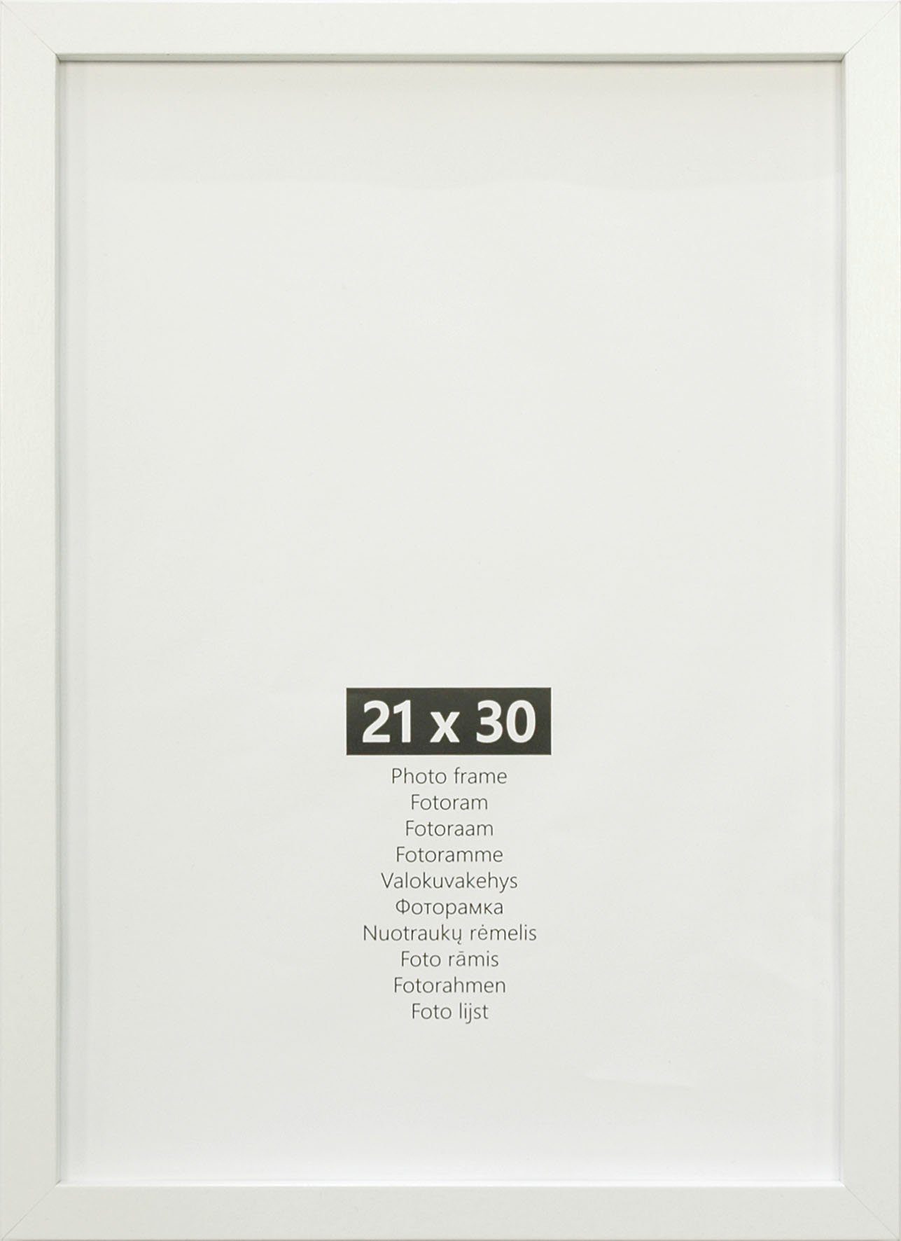 andas Bilderrahmen-Set Bilderrahmen (DIN (Set, Weiß (DIN A5) cm + 2x St), 6er, 15x20 A4) 4x 6 21x30