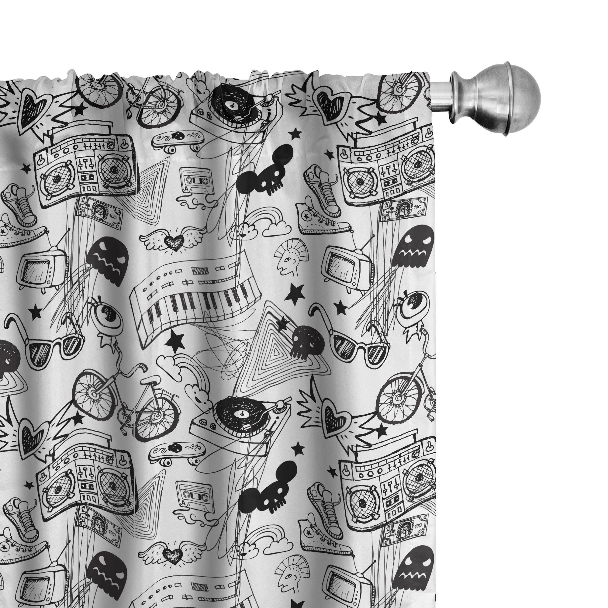 Abakuhaus Gardine Vorhang für Wohnzimmer Schlafzimmer Dekor, Microfaser, Sc günstig online kaufen