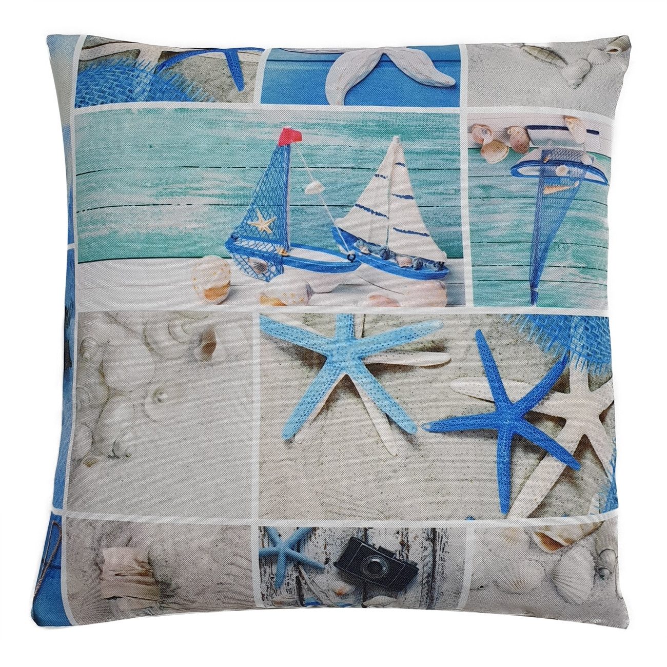 Stoffschmiede Kissenhülle / Bedruckt / Maritim / 45x45cm günstig online kaufen