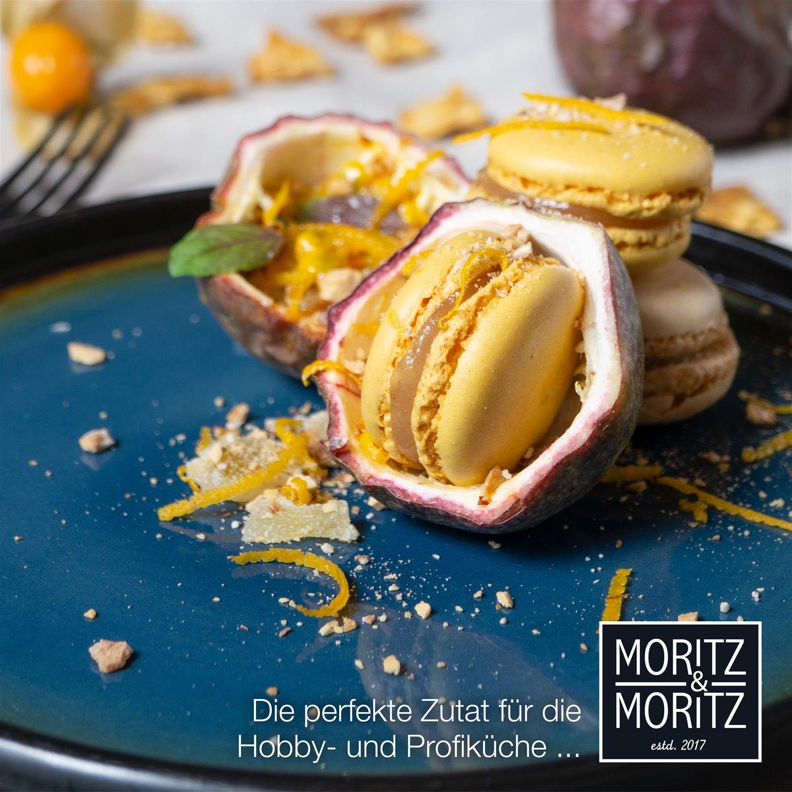Dessertteller & Set & Moritz (4 Reaktiv, St), mikrowellengeeignet Blau-Braun Dessert spülmaschinen-und Teller Geschirr 4tlg Moritz Moritz Moritz