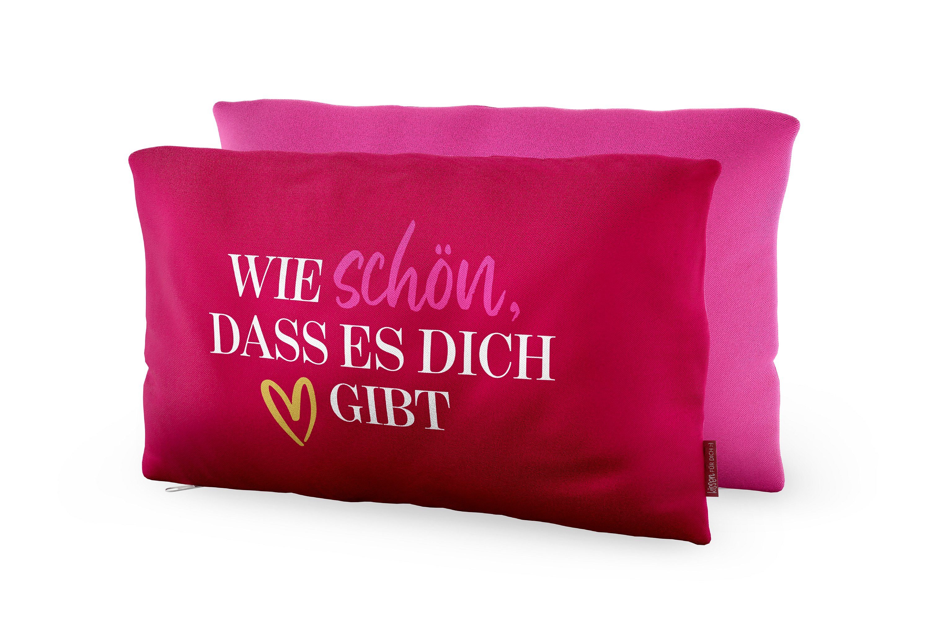 La Vida Kissenbezug Kissen Dekokissen Kuschelkissen für Dich Geschenk la vida Herz 3967131