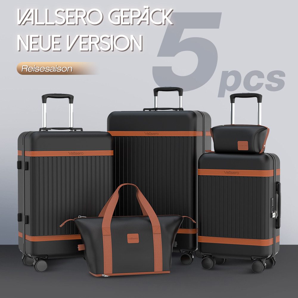 VALLSERO Trolleyset Hartschalen-Koffer set (M, L,XL) Rollkoffer, Reisekoffe günstig online kaufen