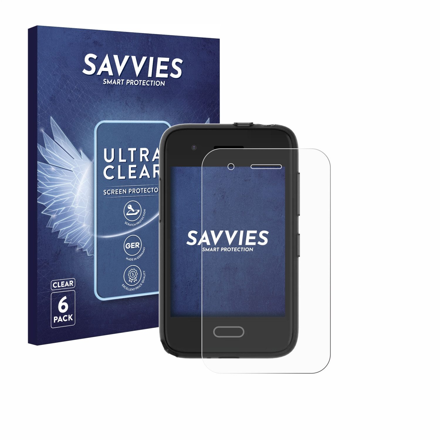 Savvies Displayschutzfolie Schutzfolie für Xplora One, 6 Stück, Displayschutz Schutz Folie Klar Transparent