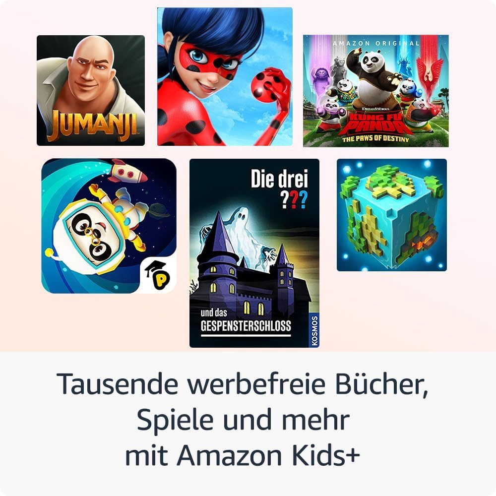 Amazon Fire HD 8 Kids Pro (Neueste Generation) für Kinder von 6-12 Jahren Tablet (8", 32 GB, Fire OS, Werbefreie Inhalte, Kindersicherung, 13 Std. Akkulaufzeit)