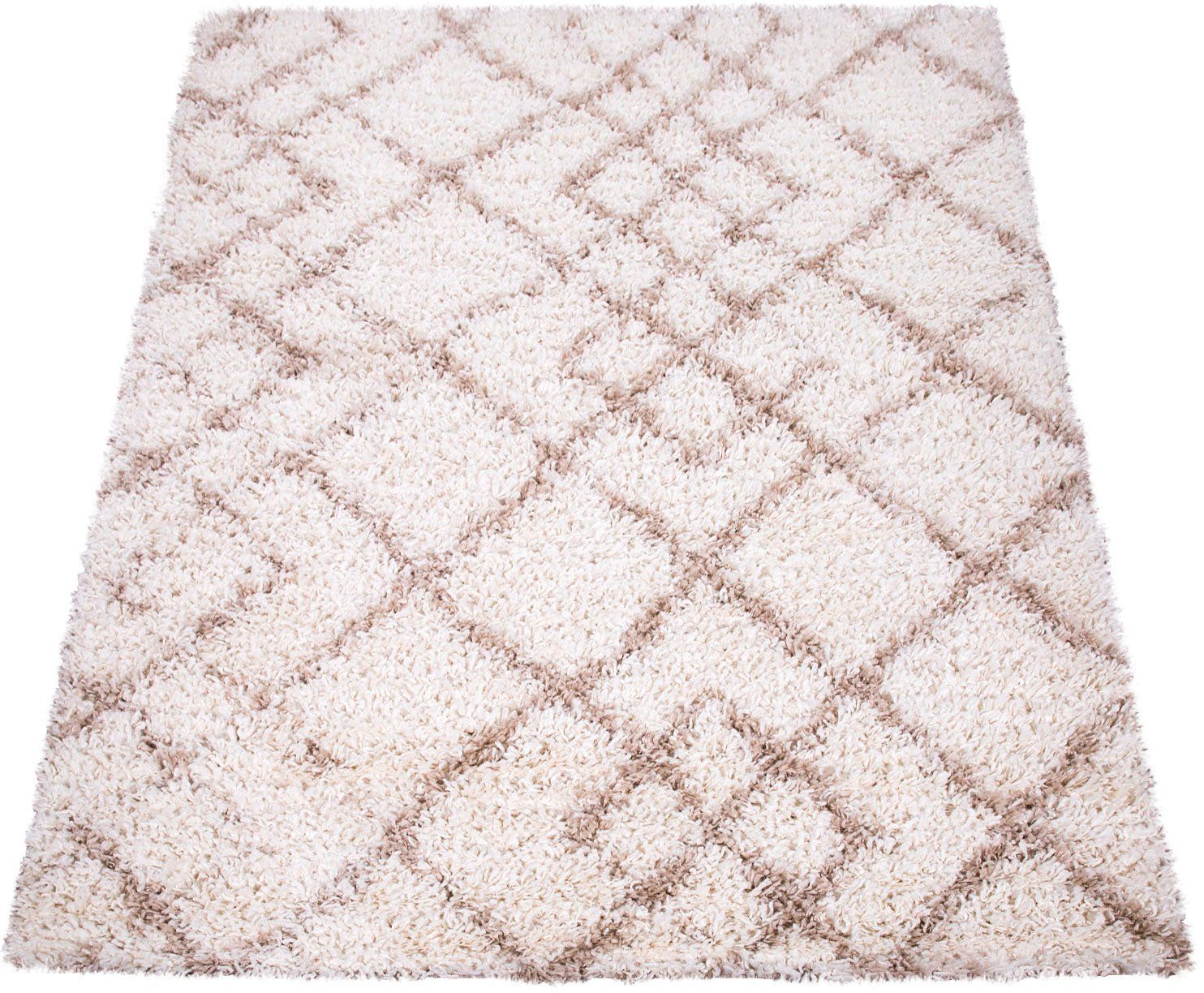 Paco Home Hochflor-Teppich Kalmar 449, rund, günstig online kaufen