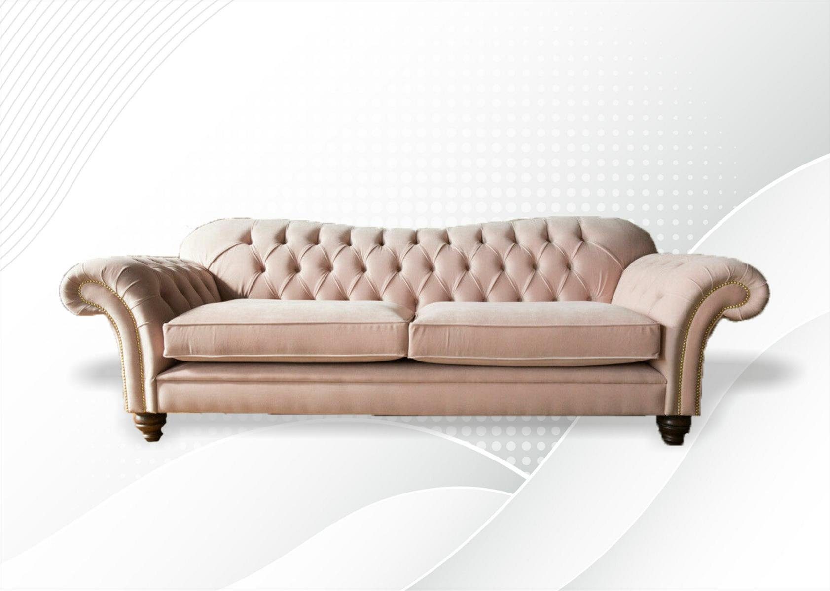 3 Sitzer Chesterfield-Sofa, JVmoebel Sofa 240 Chesterfield Couch cm Sofa Design