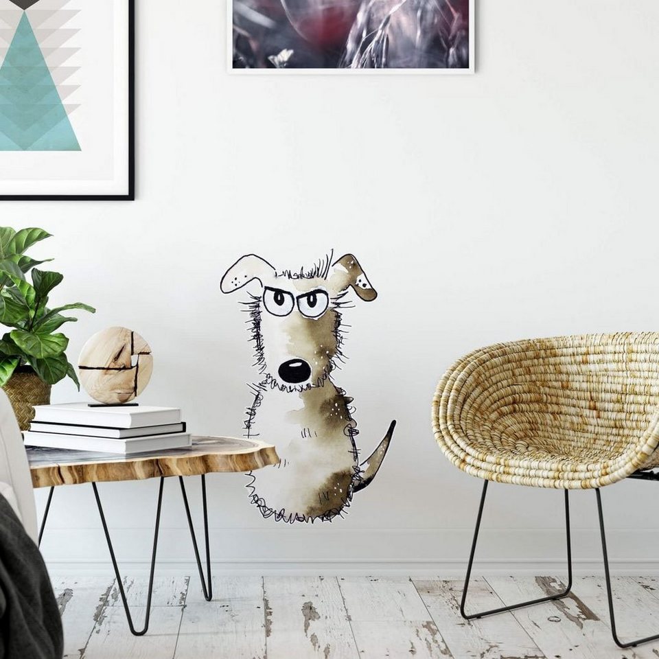 Wall-Art Wandtattoo Lebensfreude - Kleiner Hund (1 St)