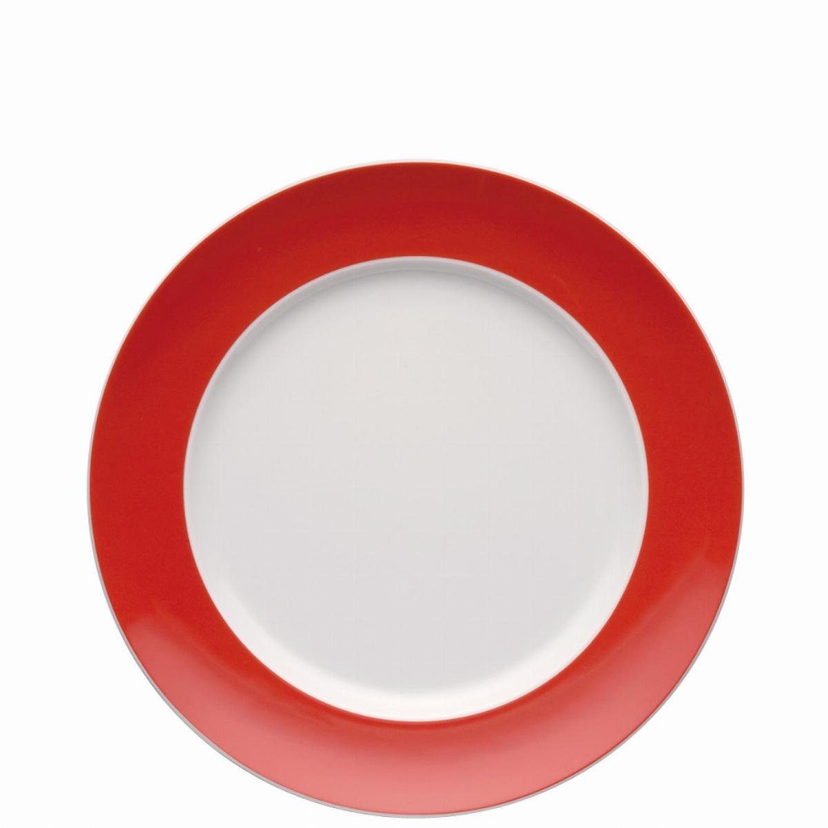 Thomas Porzellan Speiseteller Speiseteller 27 cm - SUNNY DAY New Red - 2 Stück, (2 St), Porzellan, spülmaschinenfest und mikrowellengeeignet | Speiseteller