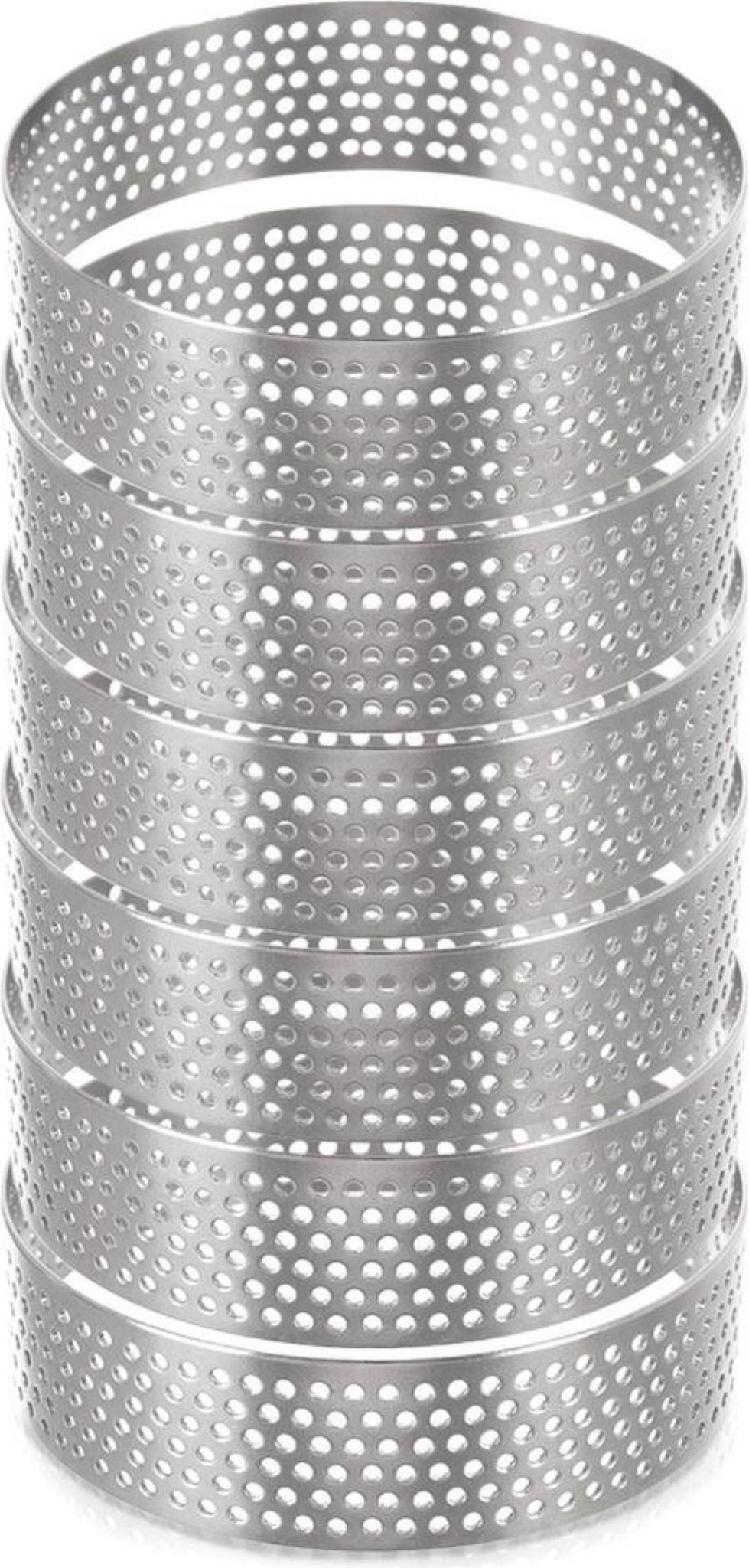FELIXLEO Quicheform Quicheform Set 6 Stück Tartelette Förmchen 7 cm Rund Mini