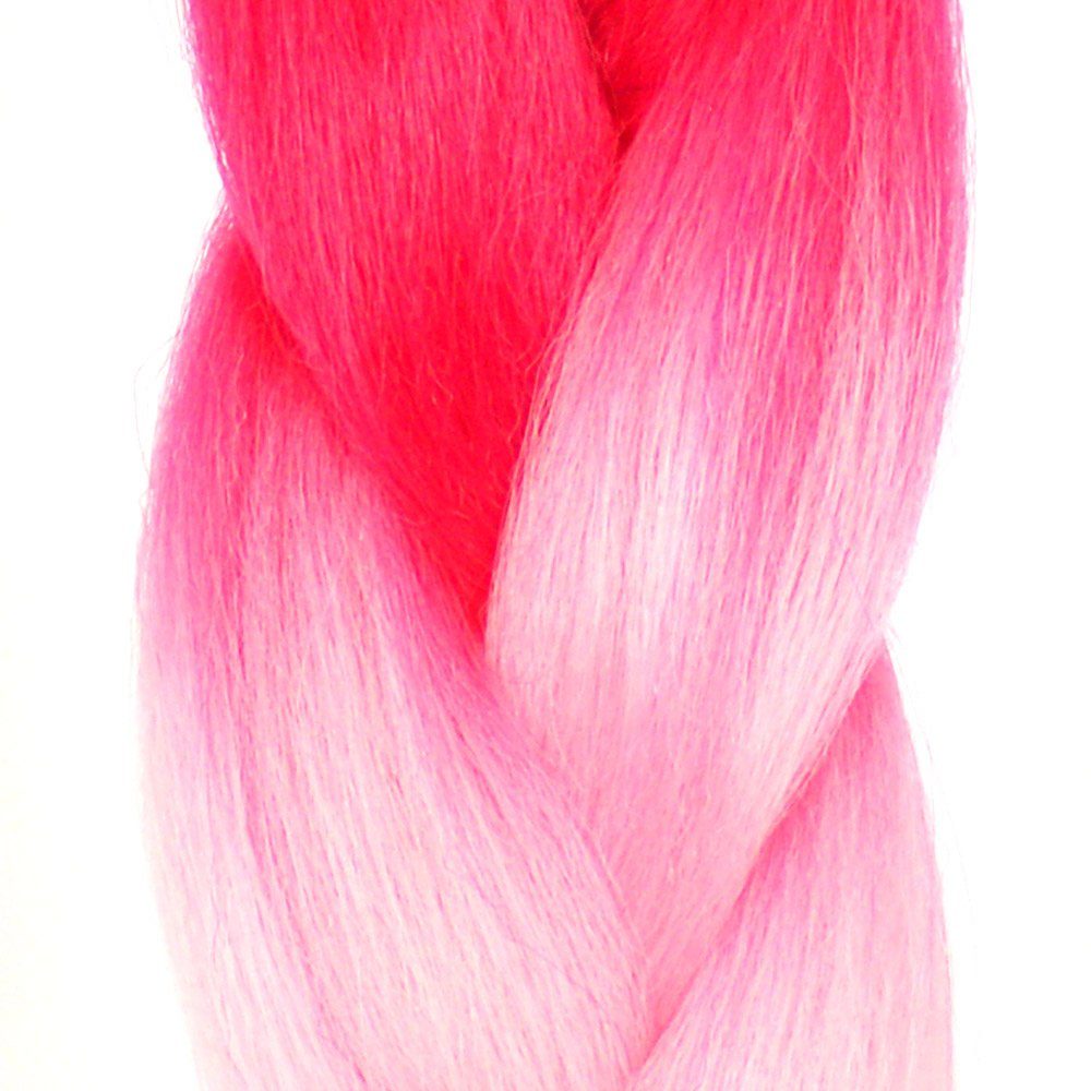 MyBraids YOUR BRAIDS! Kunsthaar-Extension Pack Braids im Zöpfe Flechthaar Jumbo 3er 3-farbig Pink-Hellrosa-Dunkelblau 23-CY