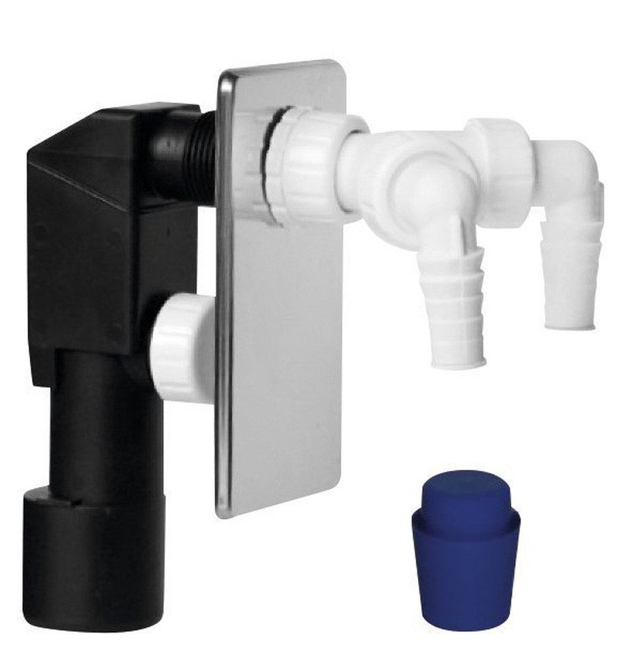 Bruckner Siphon Unterputz-Waschmaschinensiphon, 2x Anschluss, DN40/50, Bruckner-168-452-3