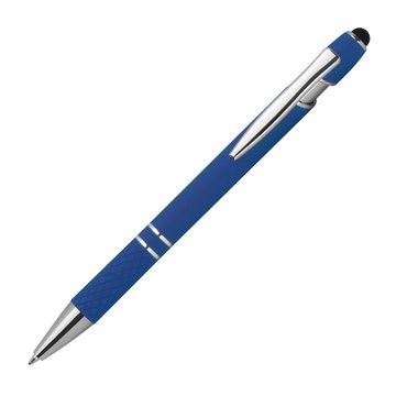 Livepac Office Kugelschreiber 10 Touchpen Kugelschreiber aus Metall / mit Muster / Farbe: blau