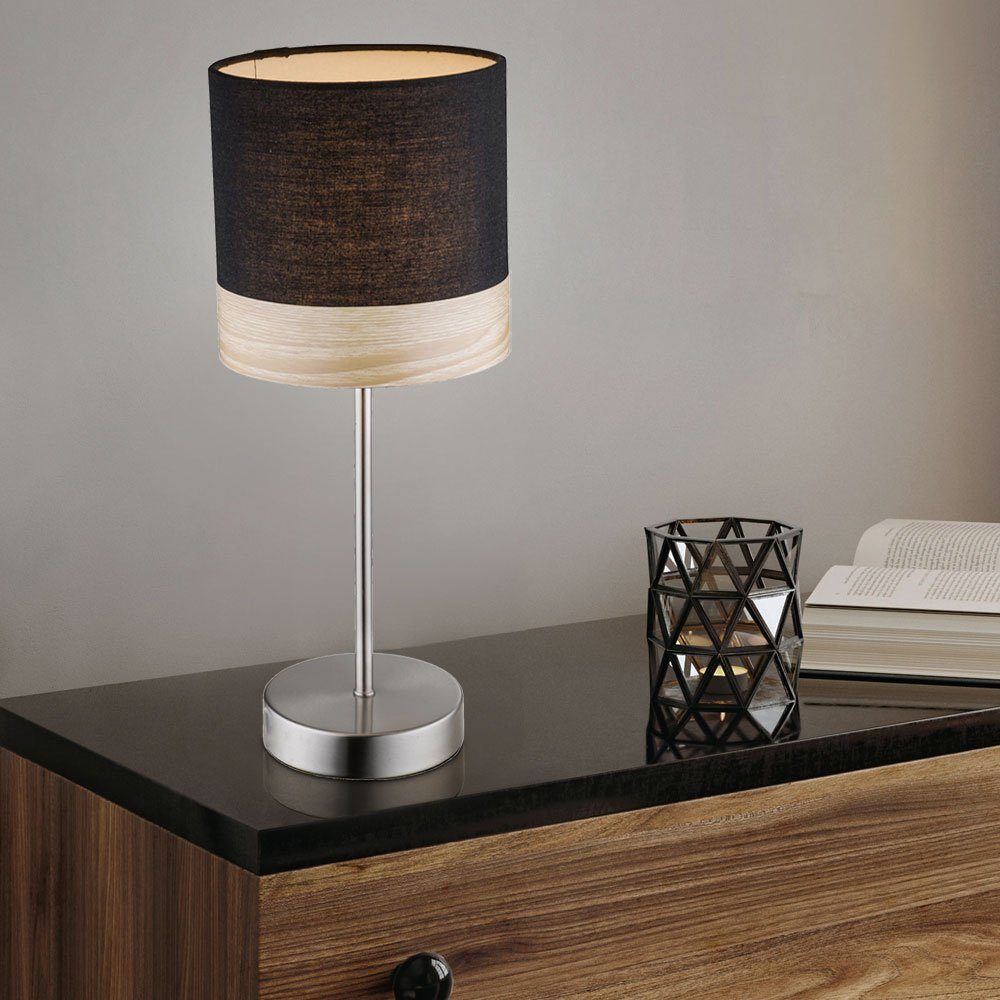 GLOBO LIGHTING LED Tischleuchte, Leuchtmittel inklusive, Warmweiß, Tischlampe Tischleuchte Leselampe dimmbar Fernbedienung RGB LED H 35cm