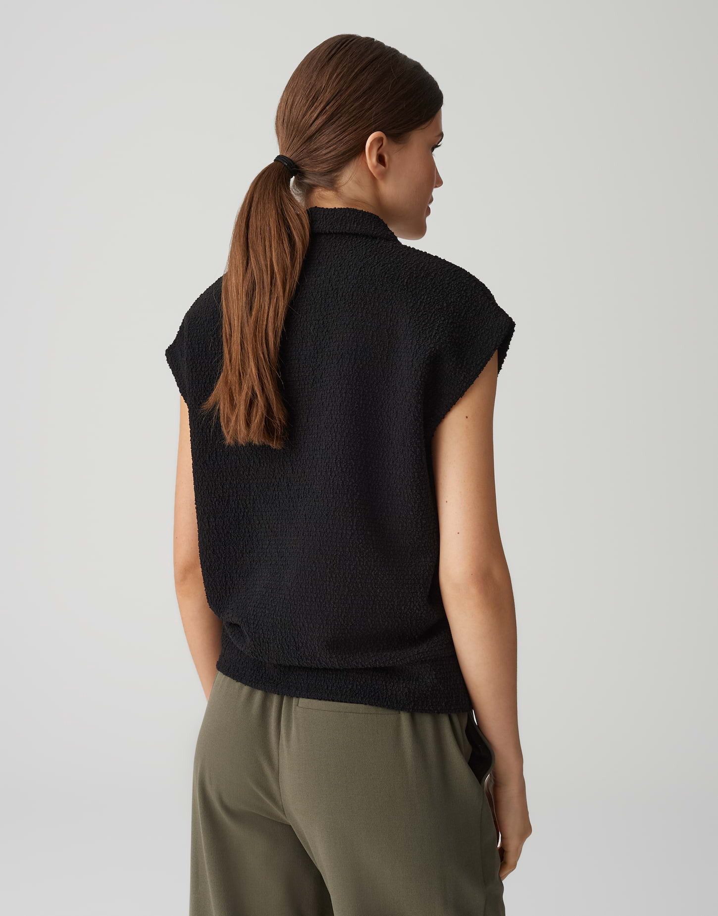 OPUS Sweatshirt GOSTE aus strukturierter Sweatware