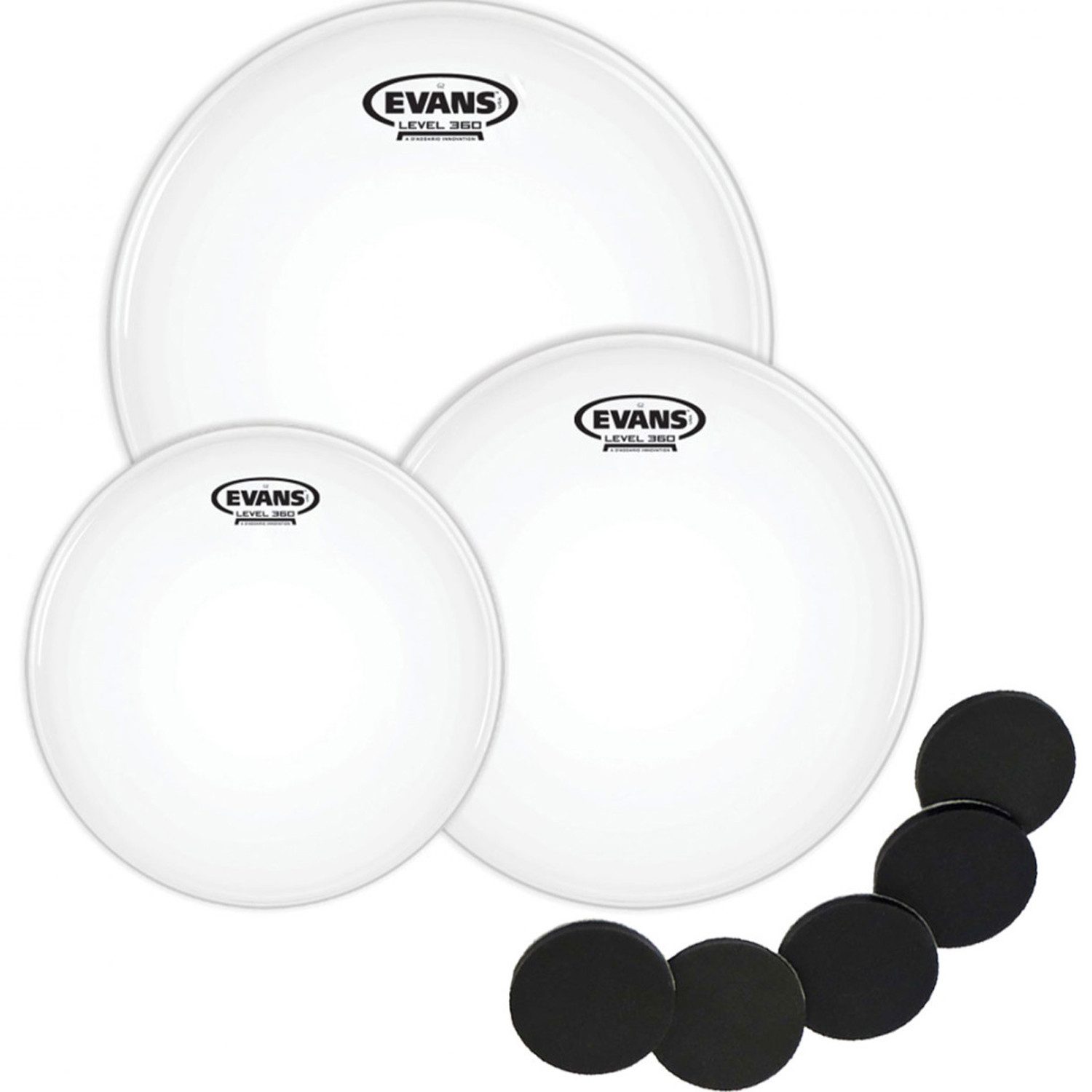 Evans Schlagzeug Evans ETP-G2CTD-F Fell Fusion 10-12-14 mit Pads, Evans Fell-Set